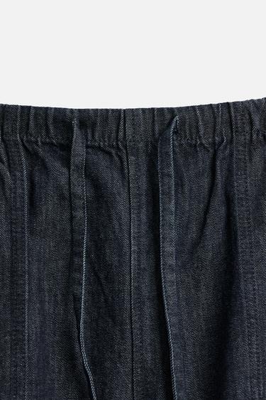 BERMUDA DENIM RELAXED FIT - Indigo de Zara - Image 8