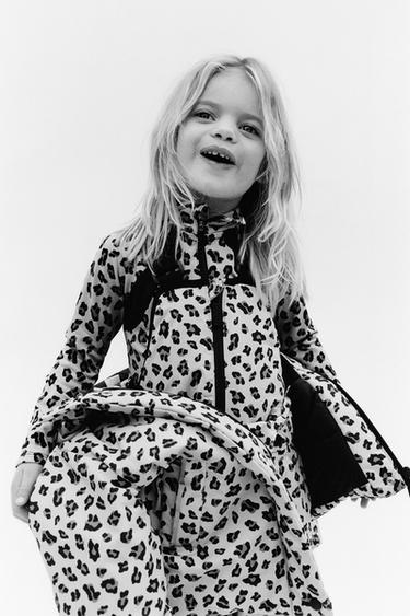 ANIMAL PRINT WATER-REPELLENT AND WIND-RESISTANT SKI COLLECTION DUNGAREES - Leopard by Zara