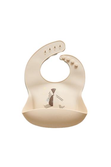 DETSKÝ SILIKÓNOVÝ PODBRADNÍK ZAJAC - Farebný zn. Zara