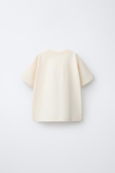 T-SHIRT IMPRIMÉ MOTO - Écru de Zara - Image 1