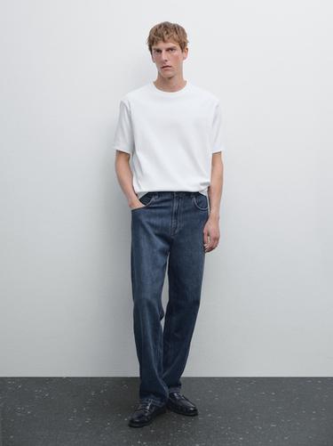 Camiseta 100% algodón mercerizado - Blanco de Zara - Imagen 0