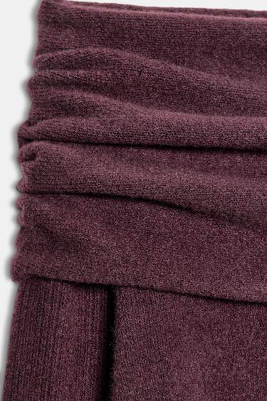 PULL EN MAILLE BUSTIER - Bordeaux de Zara - Image 6