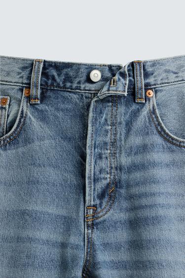 STRAIGHT-LEG JEANS - Mid-blue by Zara - Image 7