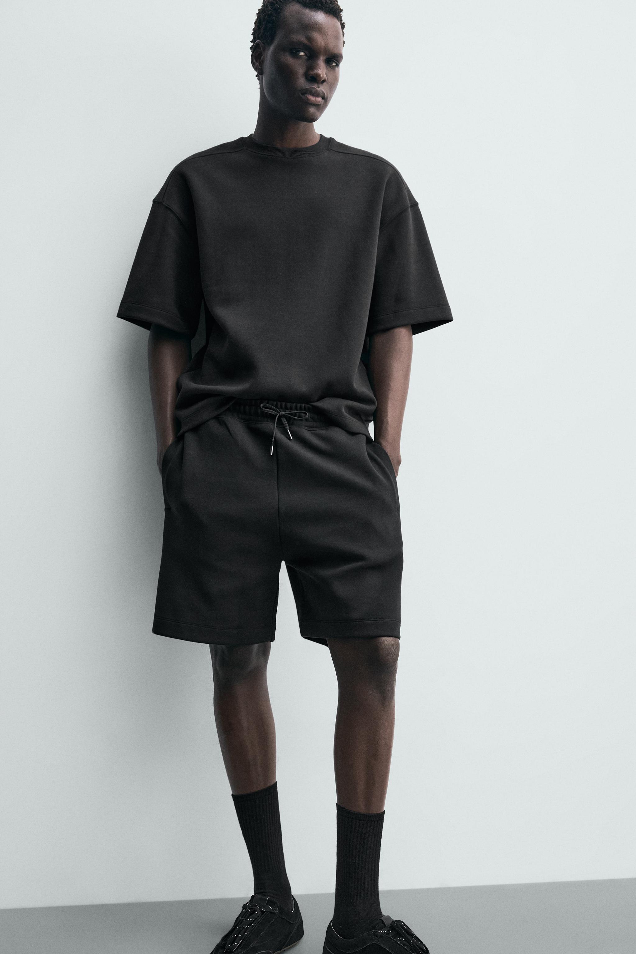 RELAXED FIT INTERLOCK JOGGER SHORTS