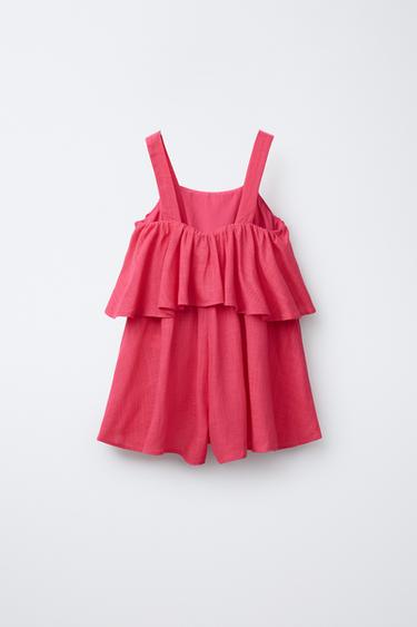 COMBI-SHORT AVEC LIN - Fuchsia de Zara - Image 1