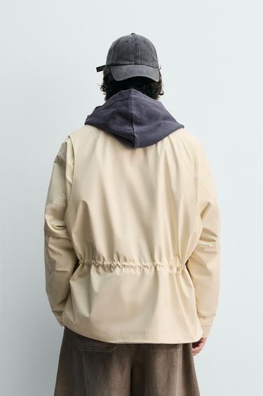 TECHNICAL RELAXED FIT PARKA - Ecru / Black by Zara - Image 2