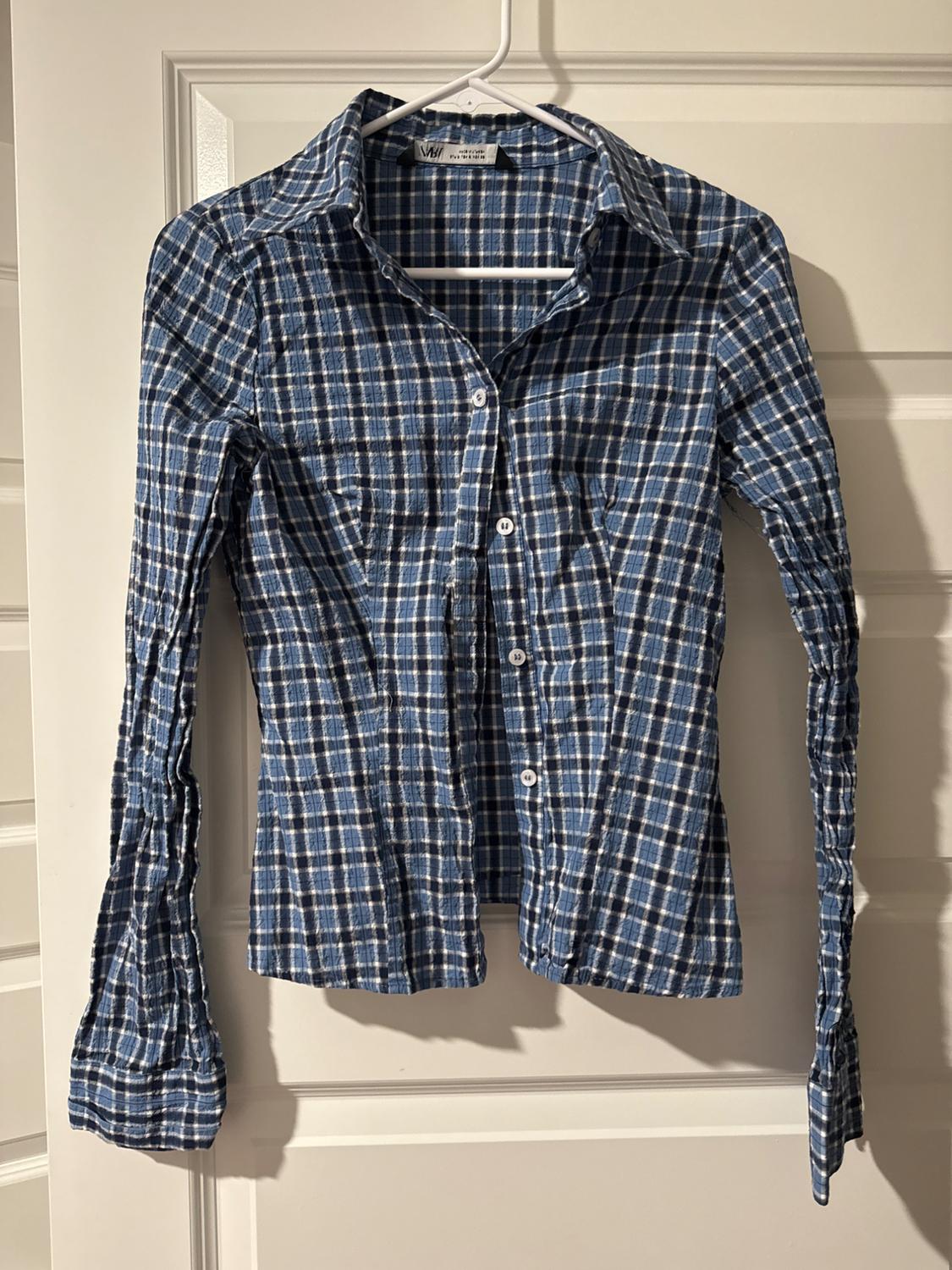 FITTED PLAID SHIRT