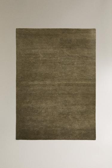 WOOL RUG - Green by Zara
