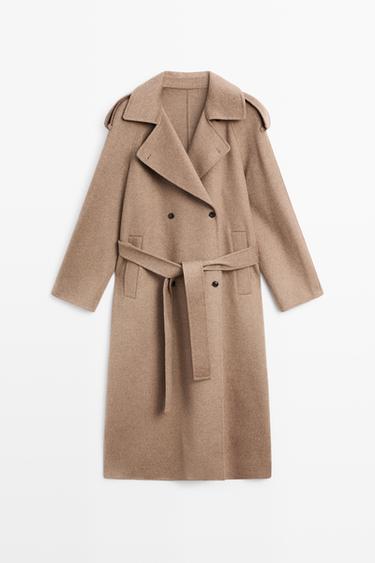 Zara Long wool blend trench coat - 211 - Image 0