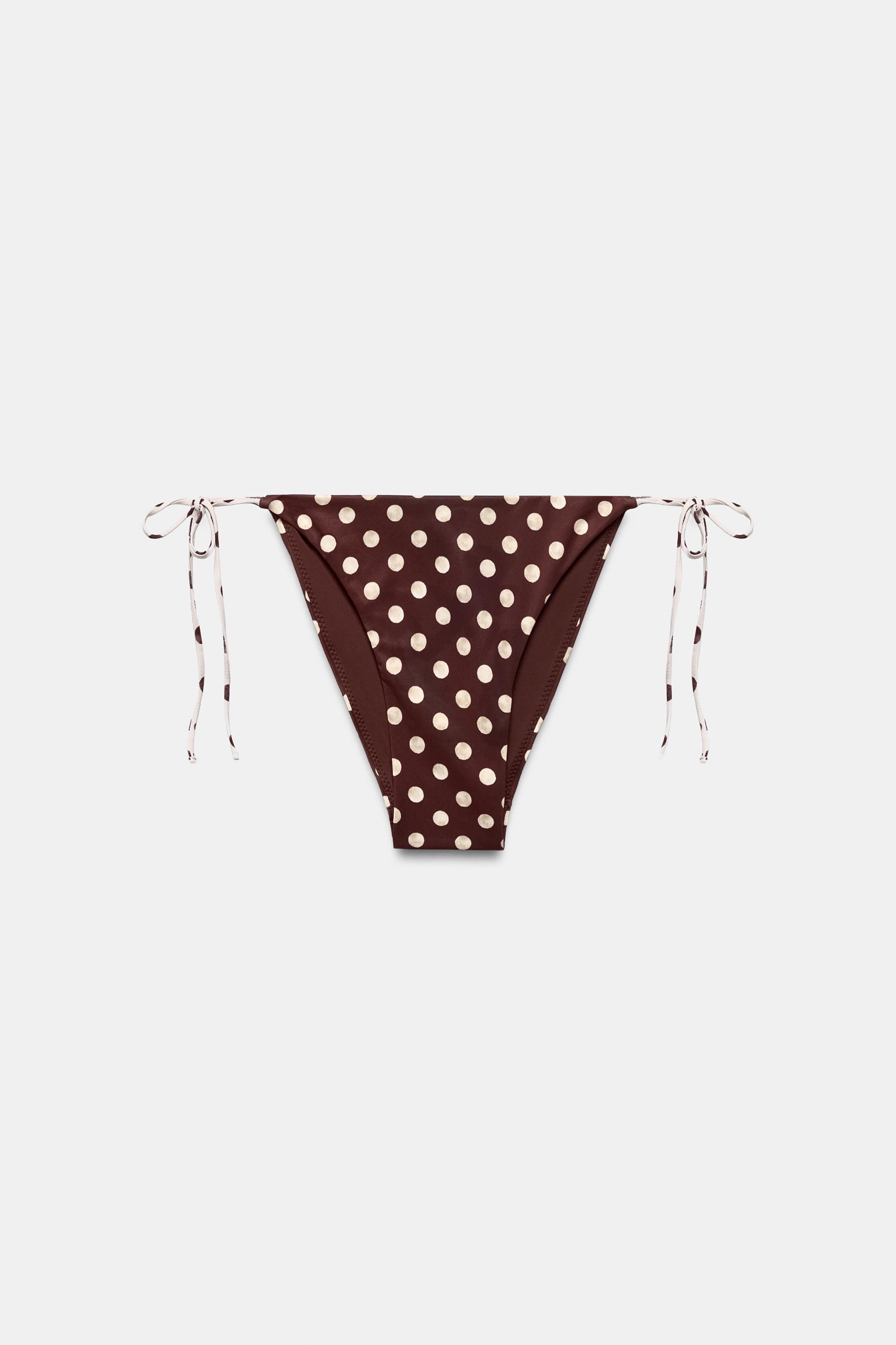 BAS DE BIKINI IMPRIMÉ À POIS
