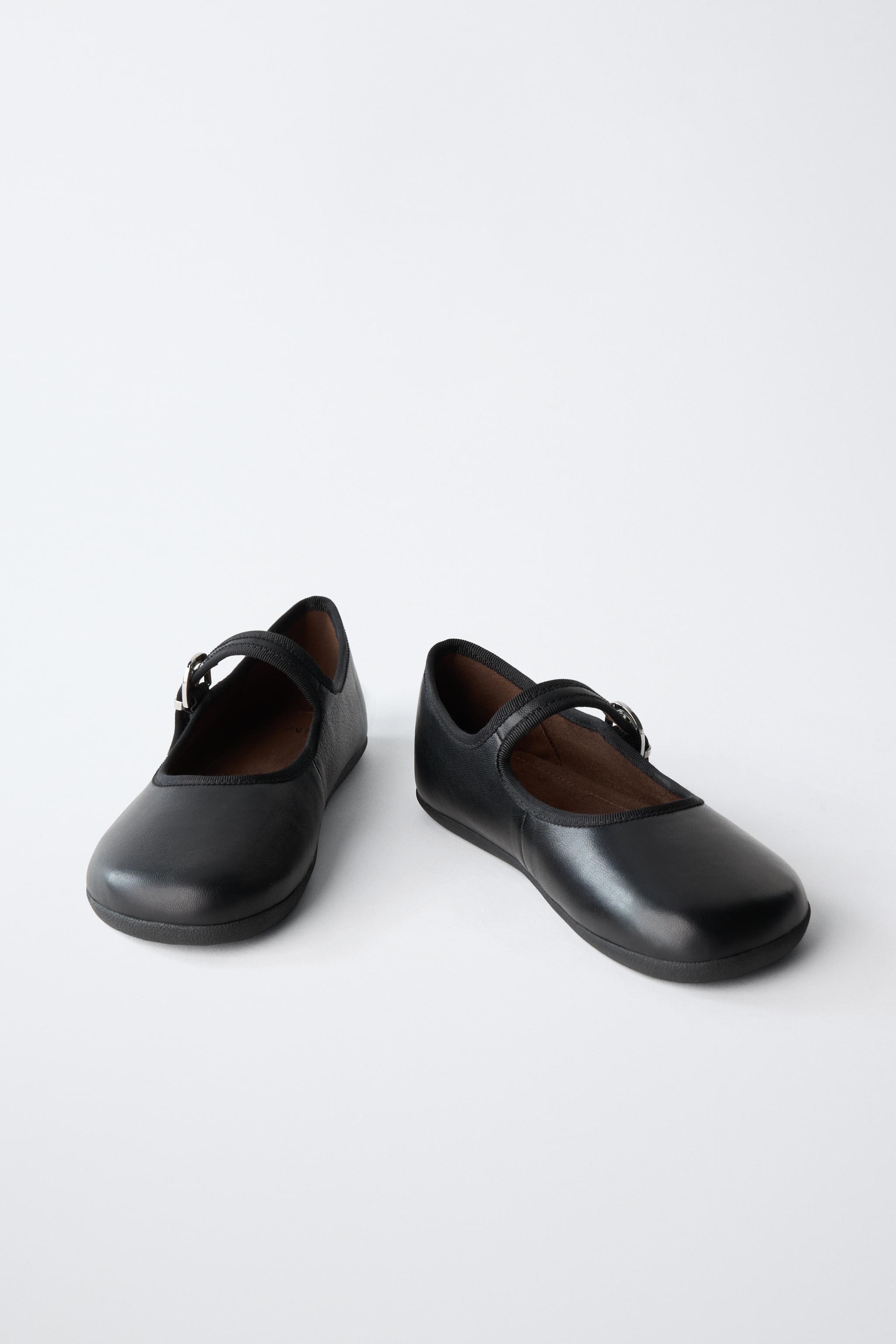 Обувь Zara LEATHER BAREFOOT BALLET FLATS — фото 6