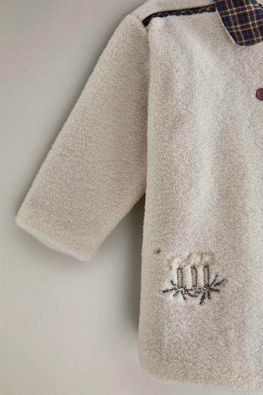 CHILDREN'S FLEECE CHRISTMAS DRESSING GOWN - Oyster-white by Zara - Image 2