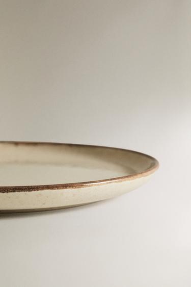 ASSIETTE À DESSERT GRÈS - Écru clair de Zara - Image 3