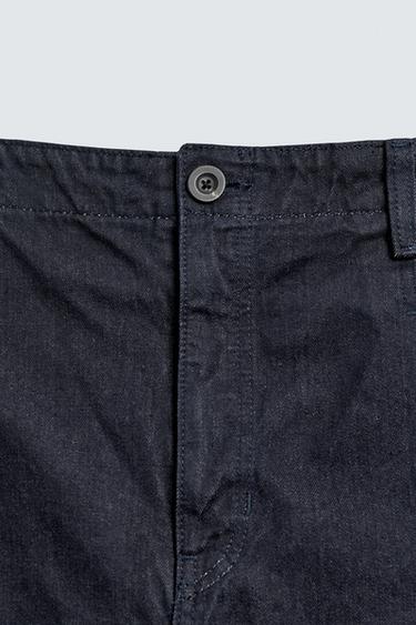 BERMUDA EN DENIM COUPE RELAX - Bleu de Zara - Image 7