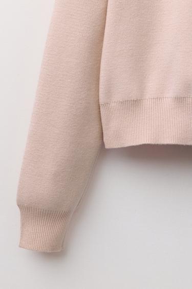 CARDINGAN WITH DETACHABLE FAUX FUR COLLAR - Beige by Zara - Image 5