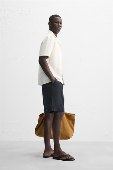 CHEMISE RELAXED FIT JACQUARD - Écru de Zara - Image 3