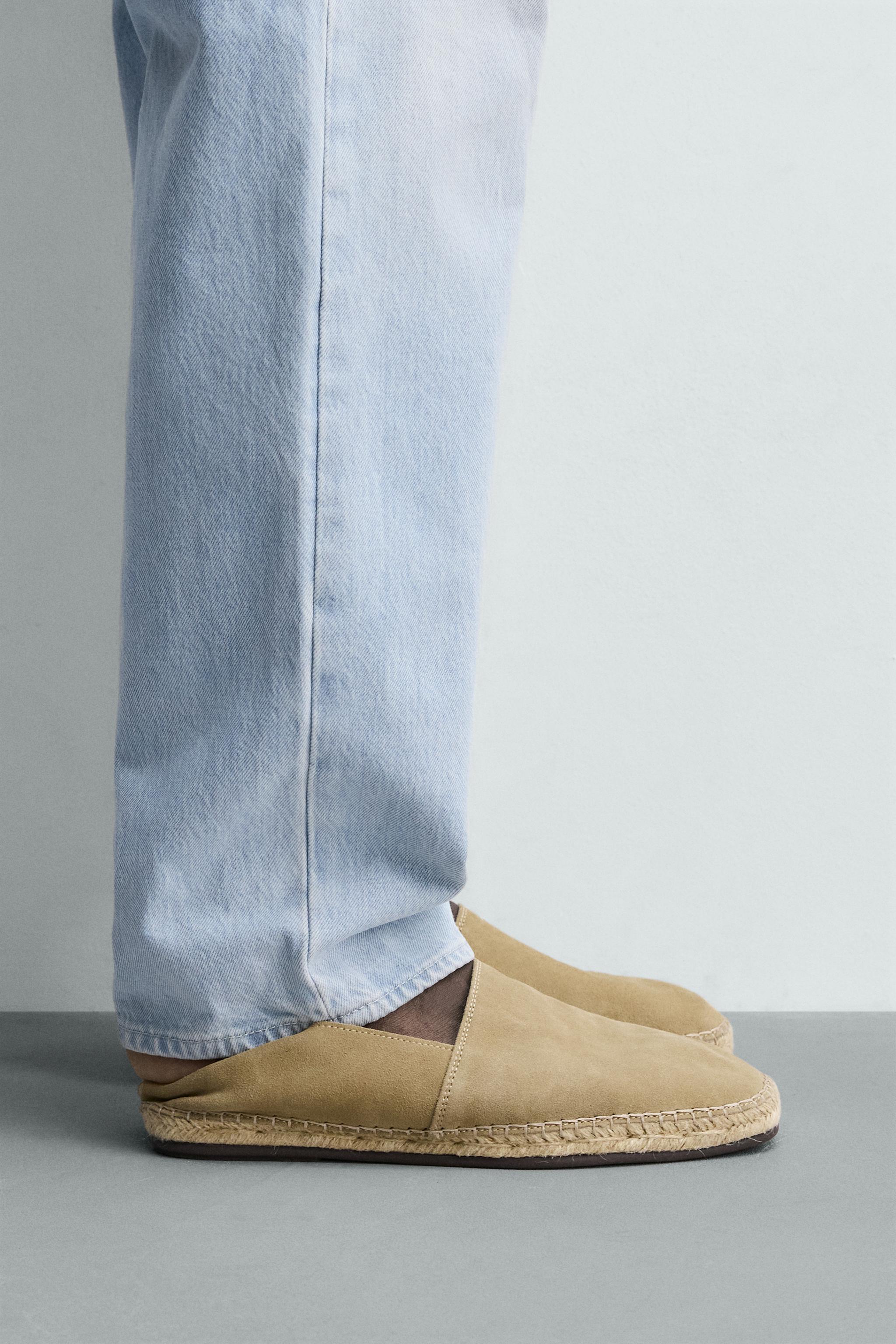 Обувь Zara LEATHER ESPADRILLES