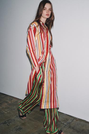 ROBE CHEMISE RAYURES ZW COLLECTION - Multicolore de Zara - Image 1