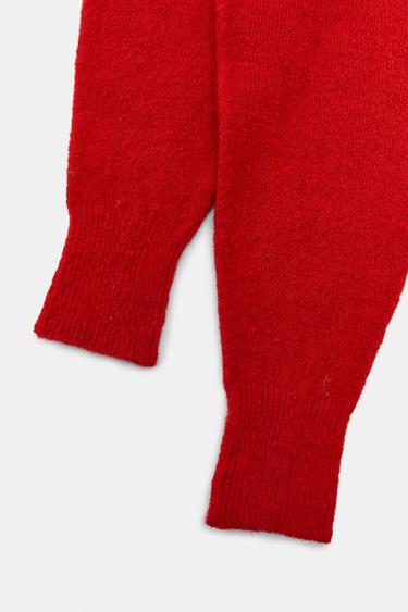 ÉCHARPE UNIE POIGNETS - Rouge de Zara - Image 3