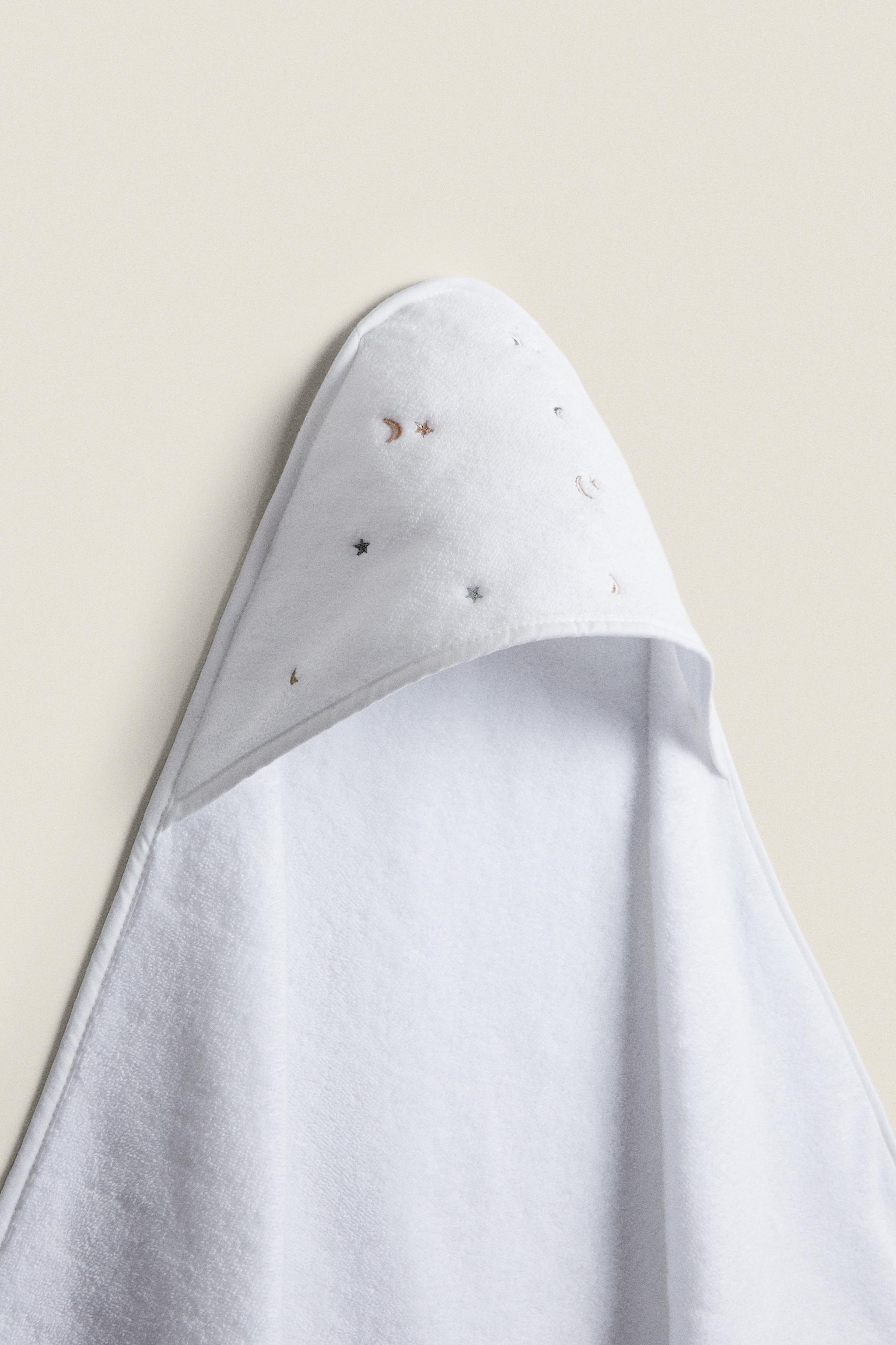 Детские полотенца Zara HOODED BABY WITH STARS AND MOONS — фото 2