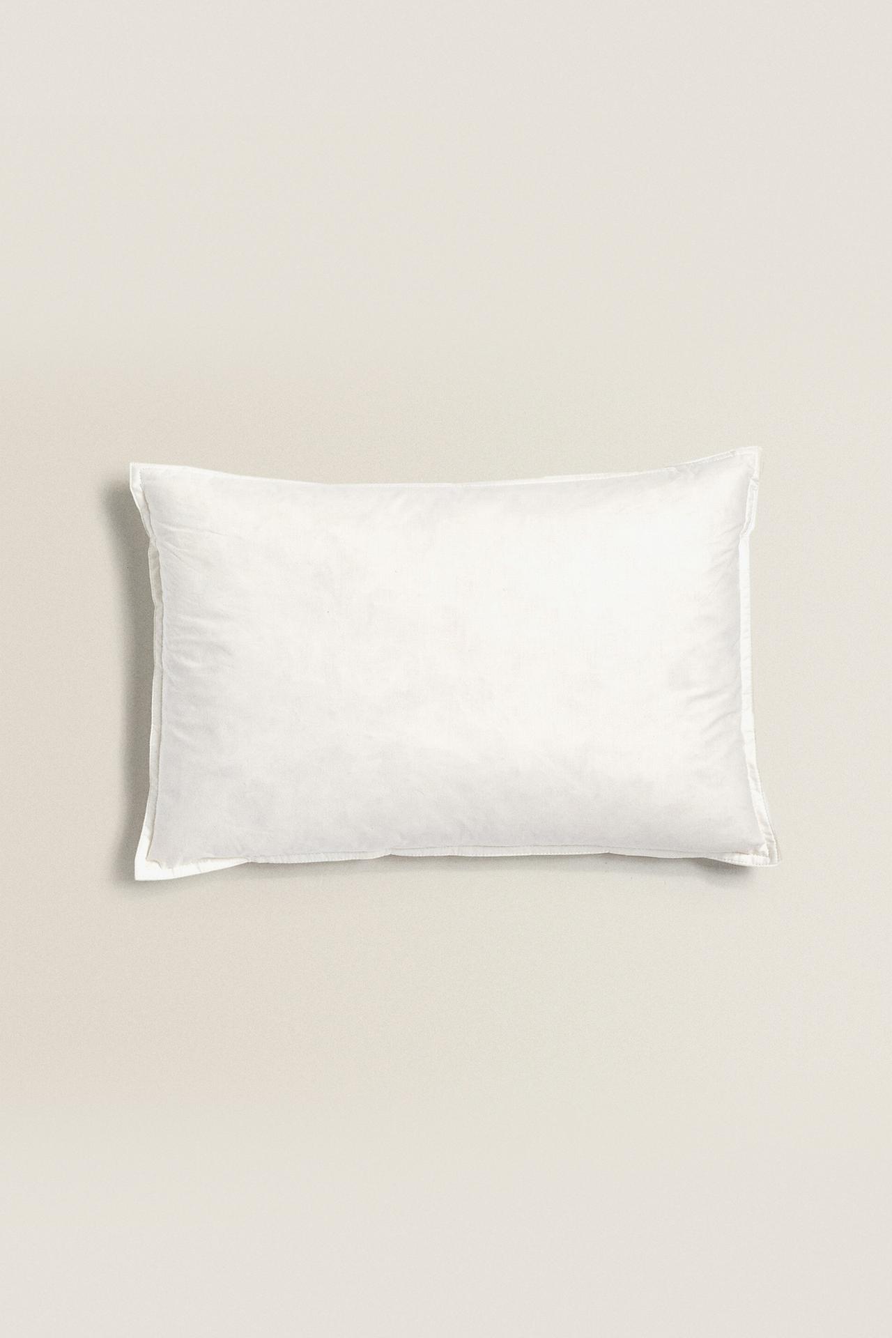 FEATHER CUSHION INSERT COTTON COVER — White