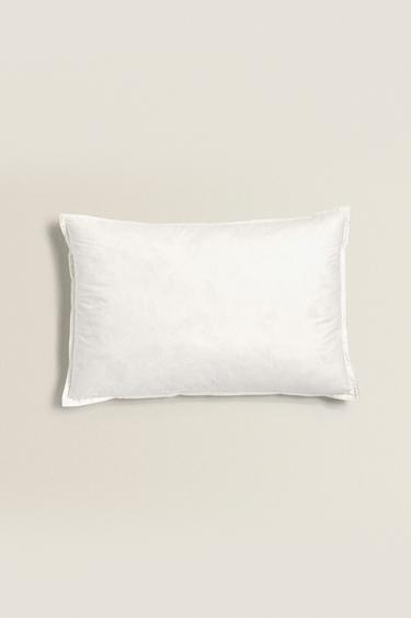 FEATHER CUSHION FILLING COTTON COVER - White by Zara - Image 1