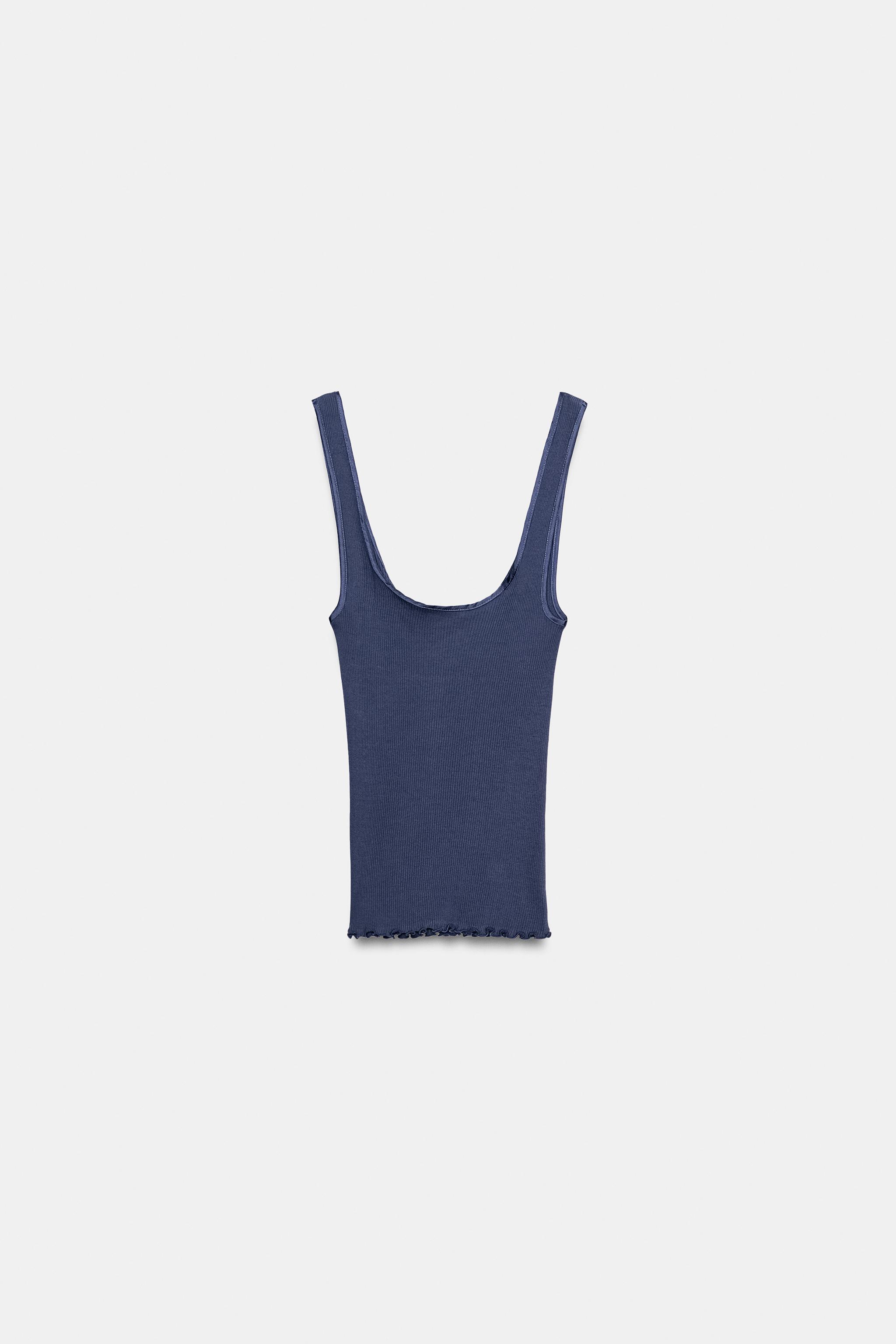 COTTON RIBBED TANK TOP