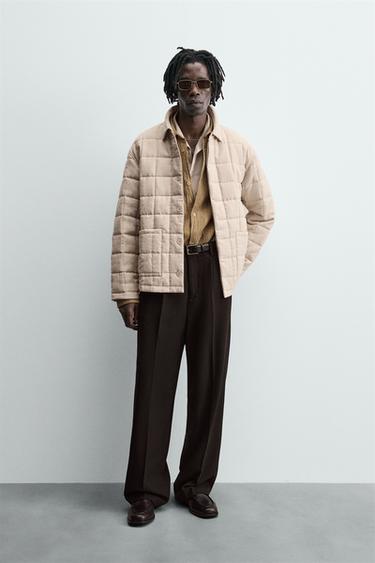 LINEN - COTTON JACKET - Light beige by Zara - Image 0