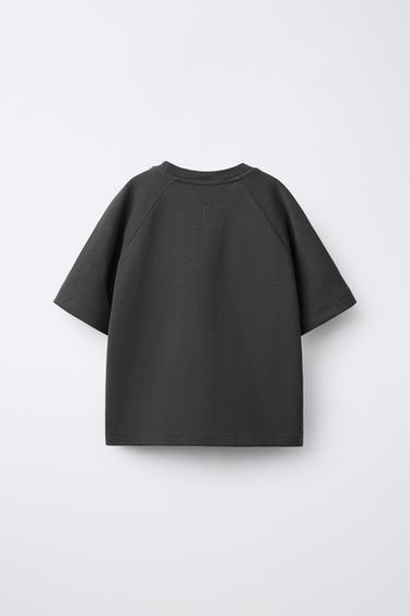 INTERLOCK T-SHIRT AND BERMUDA SHORTS SET - Dark anthracite by Zara - Image 2