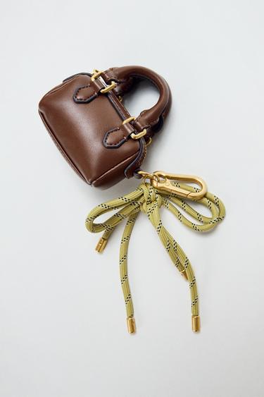 MINI CITY CHARM BAG - Dark tan by Zara