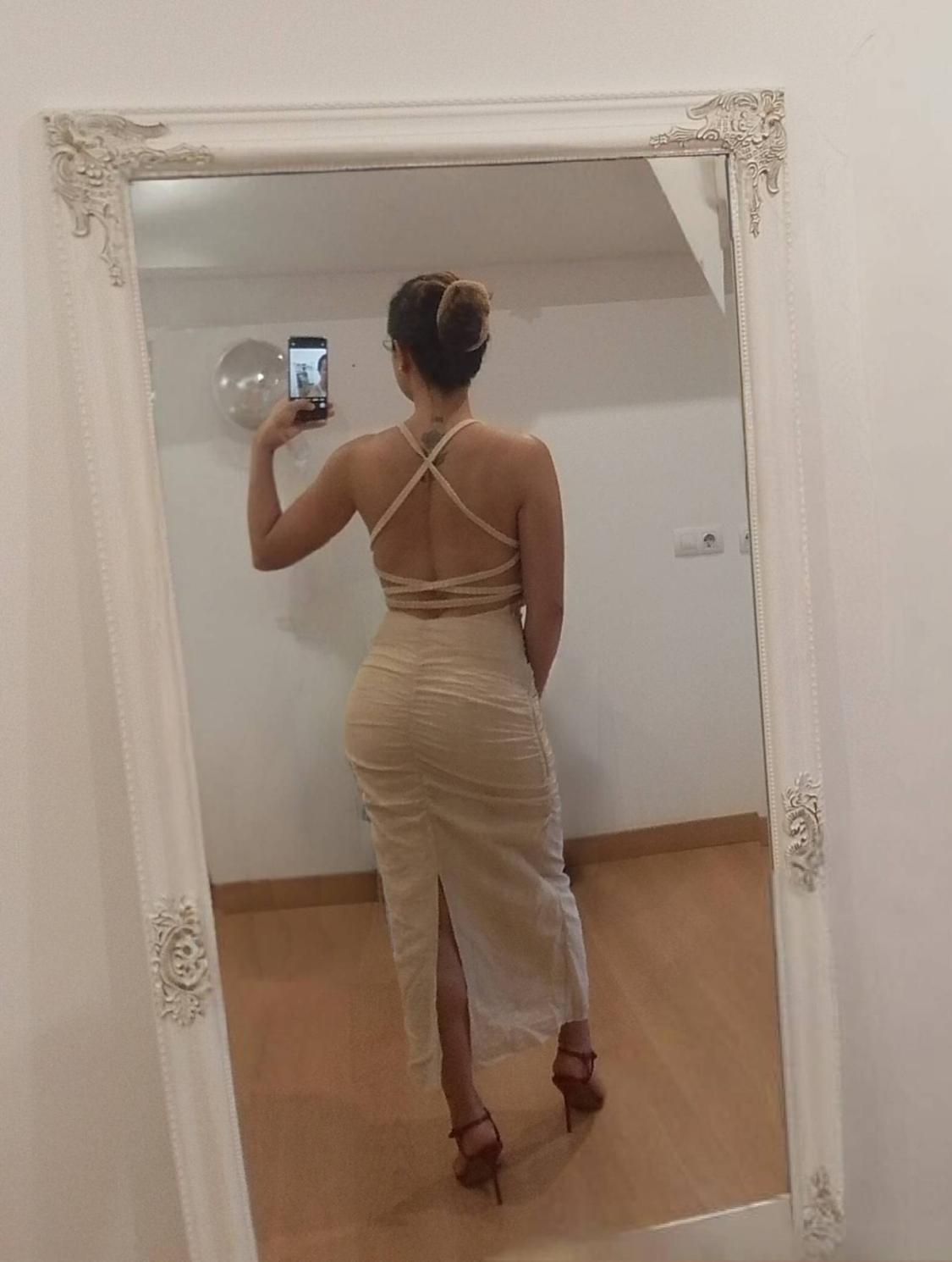 MIDI DRESS WITH DRAPED DETAIL - Image 6