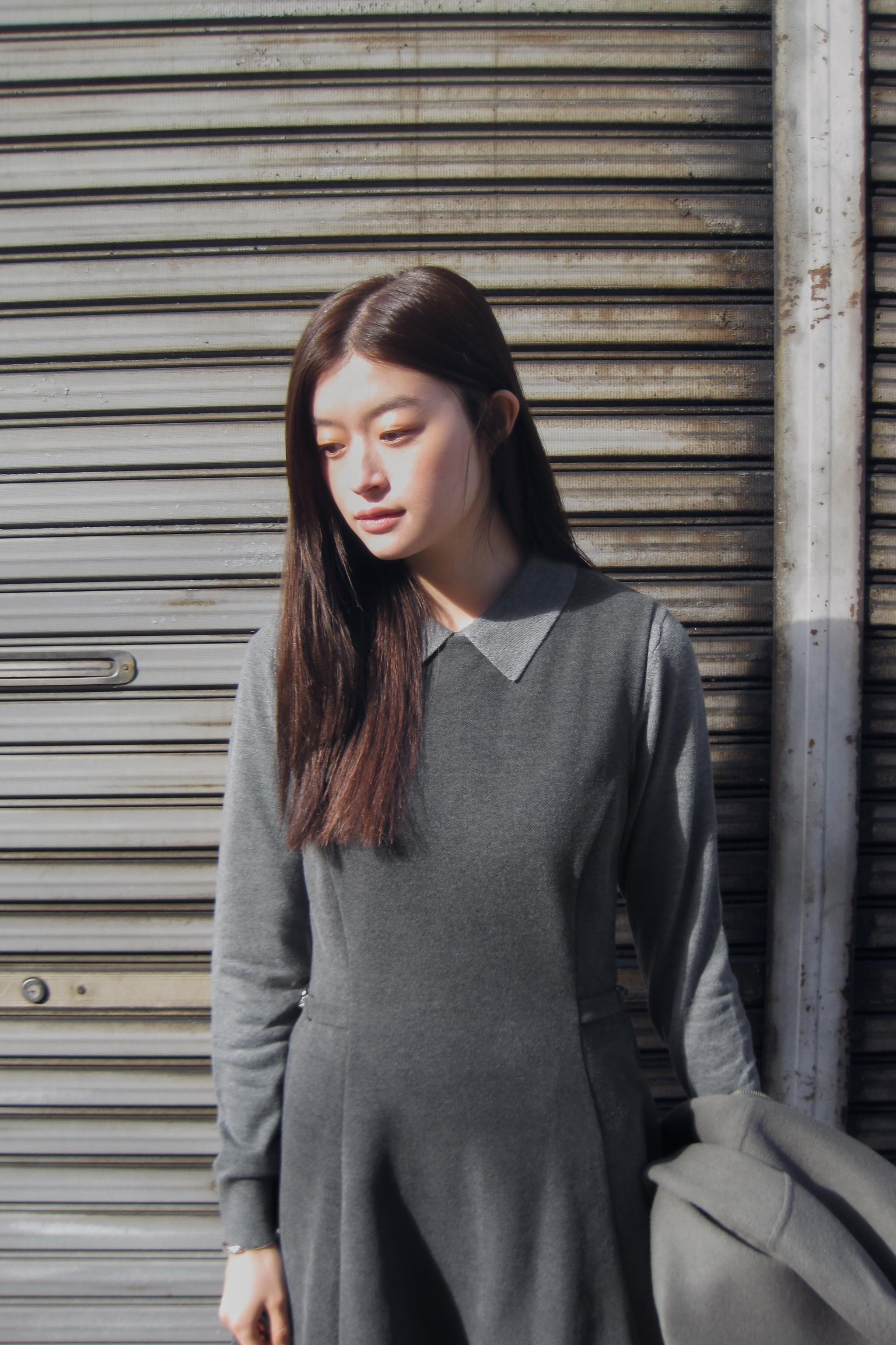 ソフトバックルショートワンピース - グレー | ZARA Japan / 日本