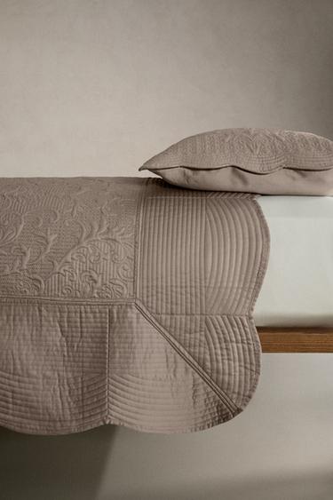 ÉDREDON MATELASSÉ RELIEF - Marron / Taupe de Zara - Image 2