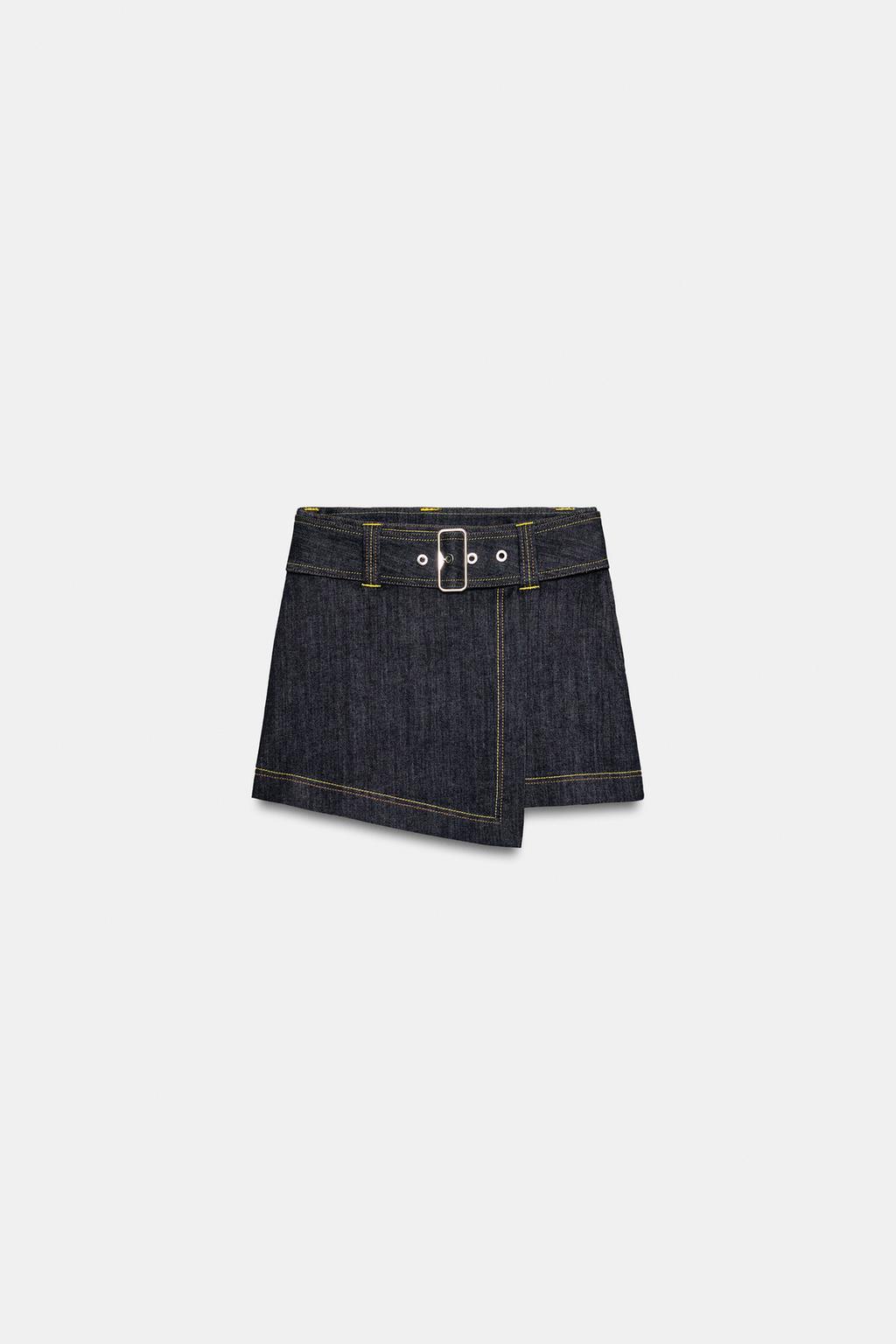 Z1975 BELTED WRAP SKORT - image 2