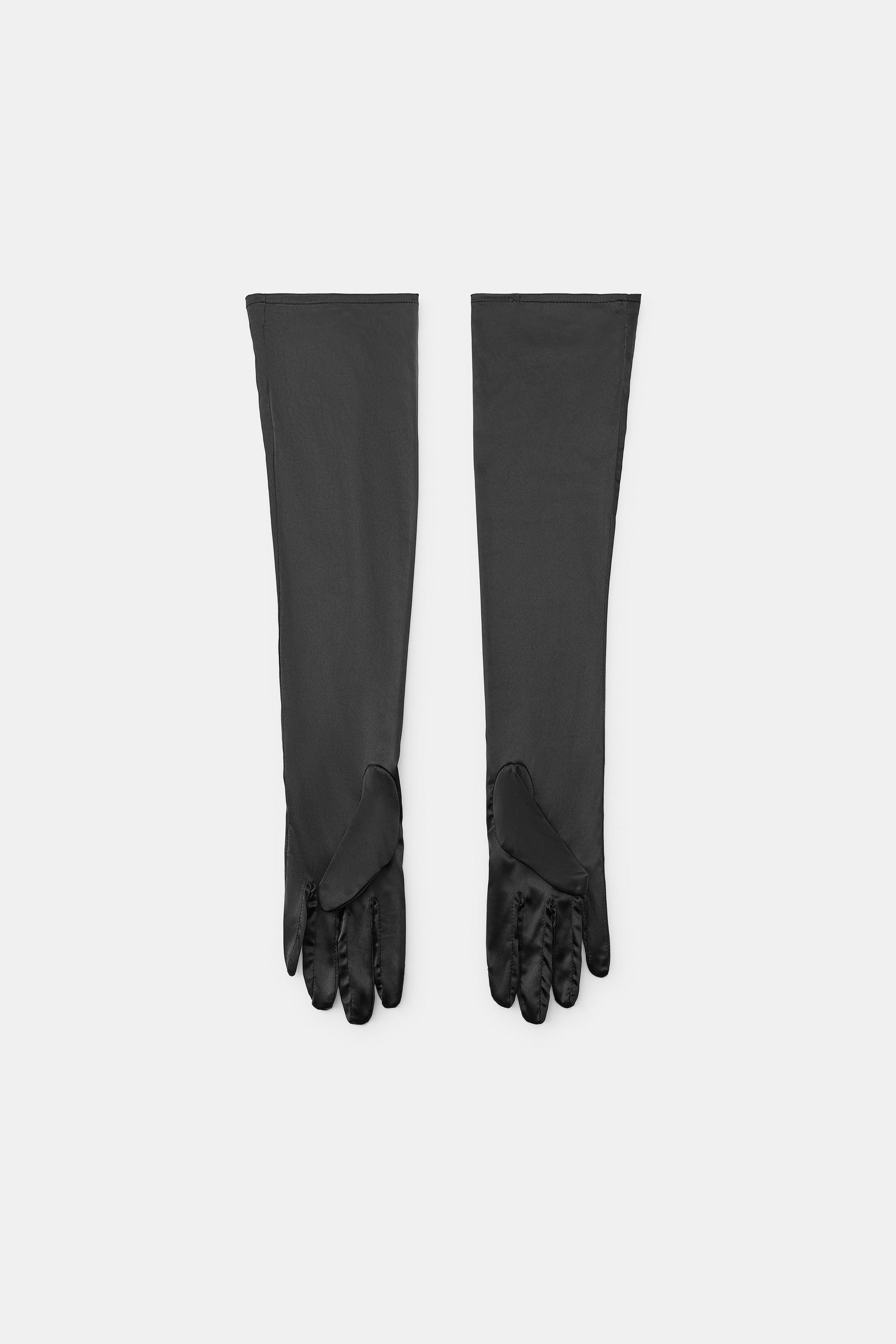 LONG SATIN GLOVES