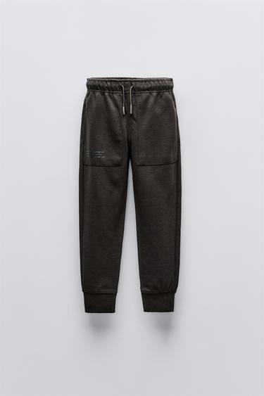 PANTALON INTERLOCK - Marron foncé de Zara