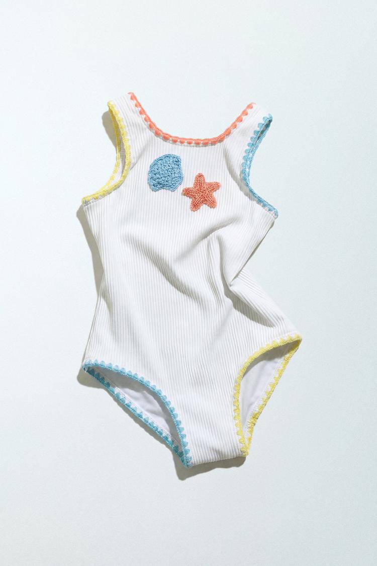 2 6 anos banador rib crochet