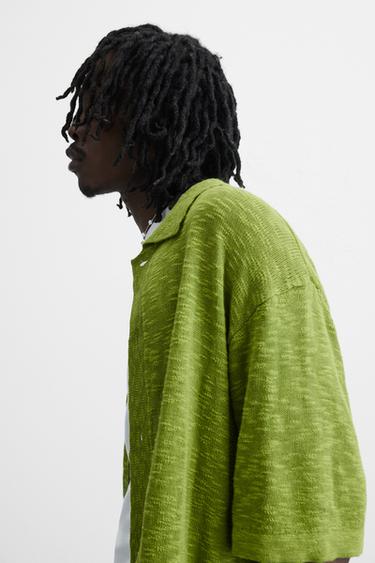 IRREGULAR KNIT SHIRT - Pistachio by Zara - Image 6