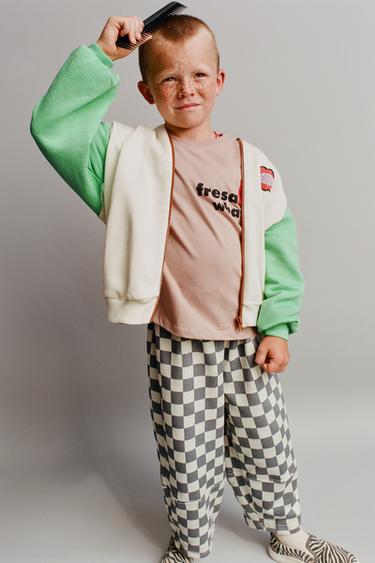 COLOUR BLOCK HOODIE WITH EMBROIDERED FLOWER - Multicoloured by Zara