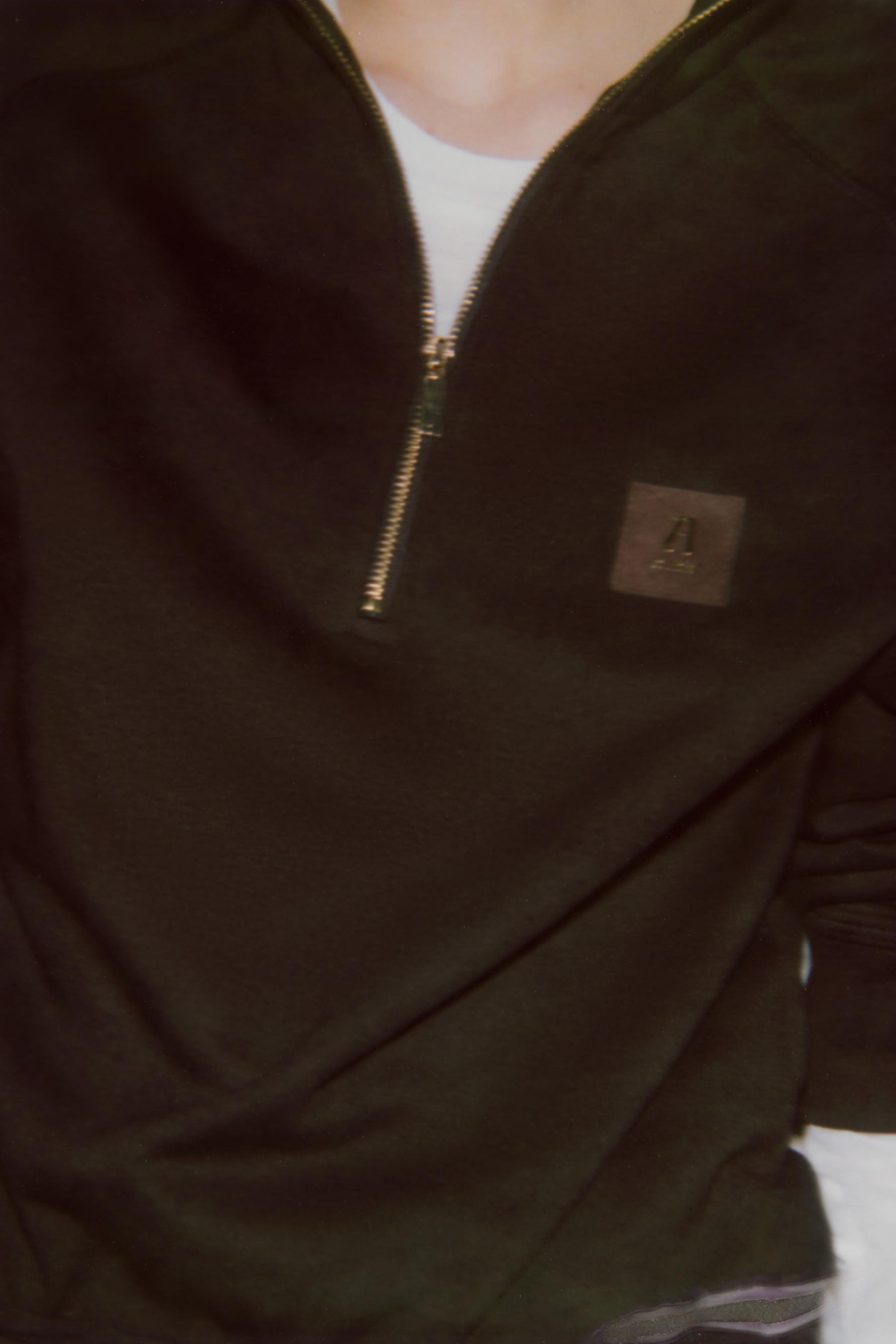 FERMUARLI YAMALI SWEATSHIRT - Görsel 7