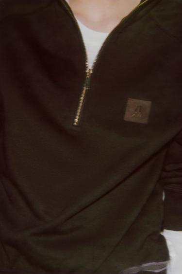 SWEAT ZIPPÉ PIÈCE - Marron de Zara - Image 6