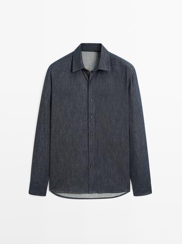 Zara Heavy weight denim shirt - Blue