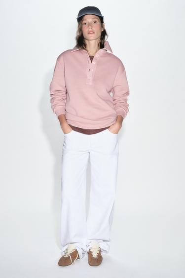 YIKANMIŞ POLO YAKA SWEATSHIRT