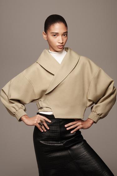 VESTE COURTE - THE ITEM ZARA WOMAN - Beige de Zara - Image 3