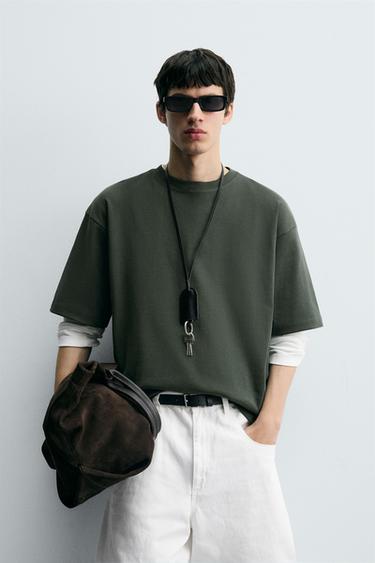 MOLETOM DETALHE MIÇANGA - Verde-médio da Zara