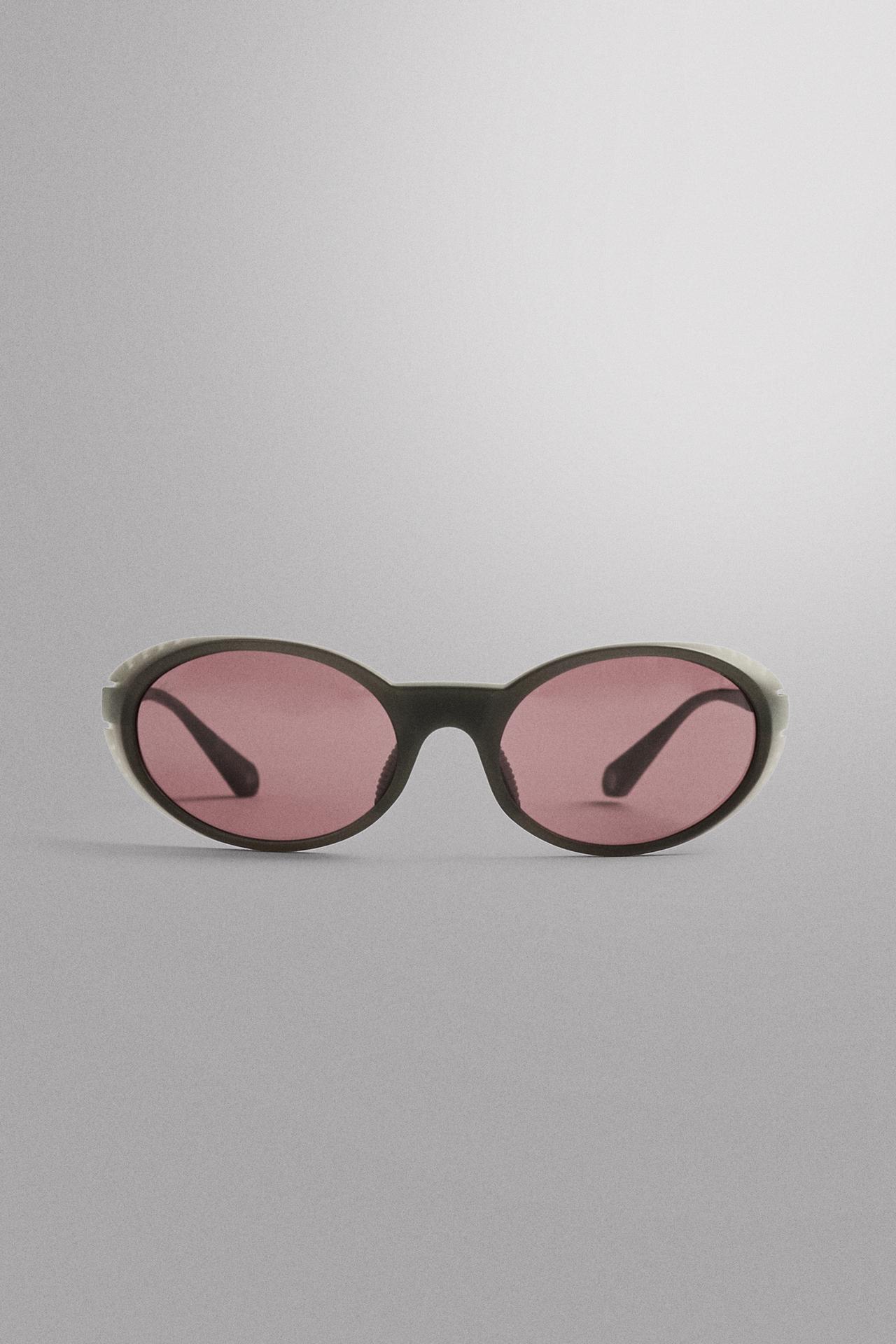 FEVER RIDAR© X ZARA SPORTS SUNGLASSES — Brown / Taupe