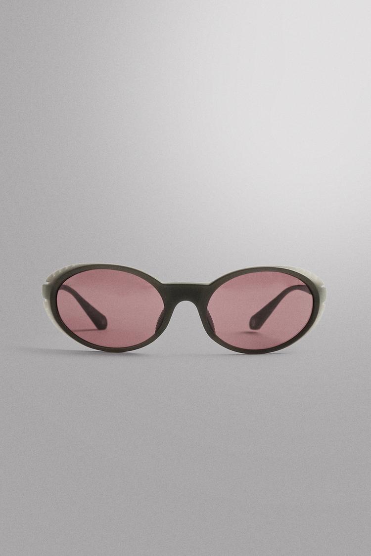 FEVER RIDAR© X ZARA SPORTS SUNGLASSES — Brown / Taupe