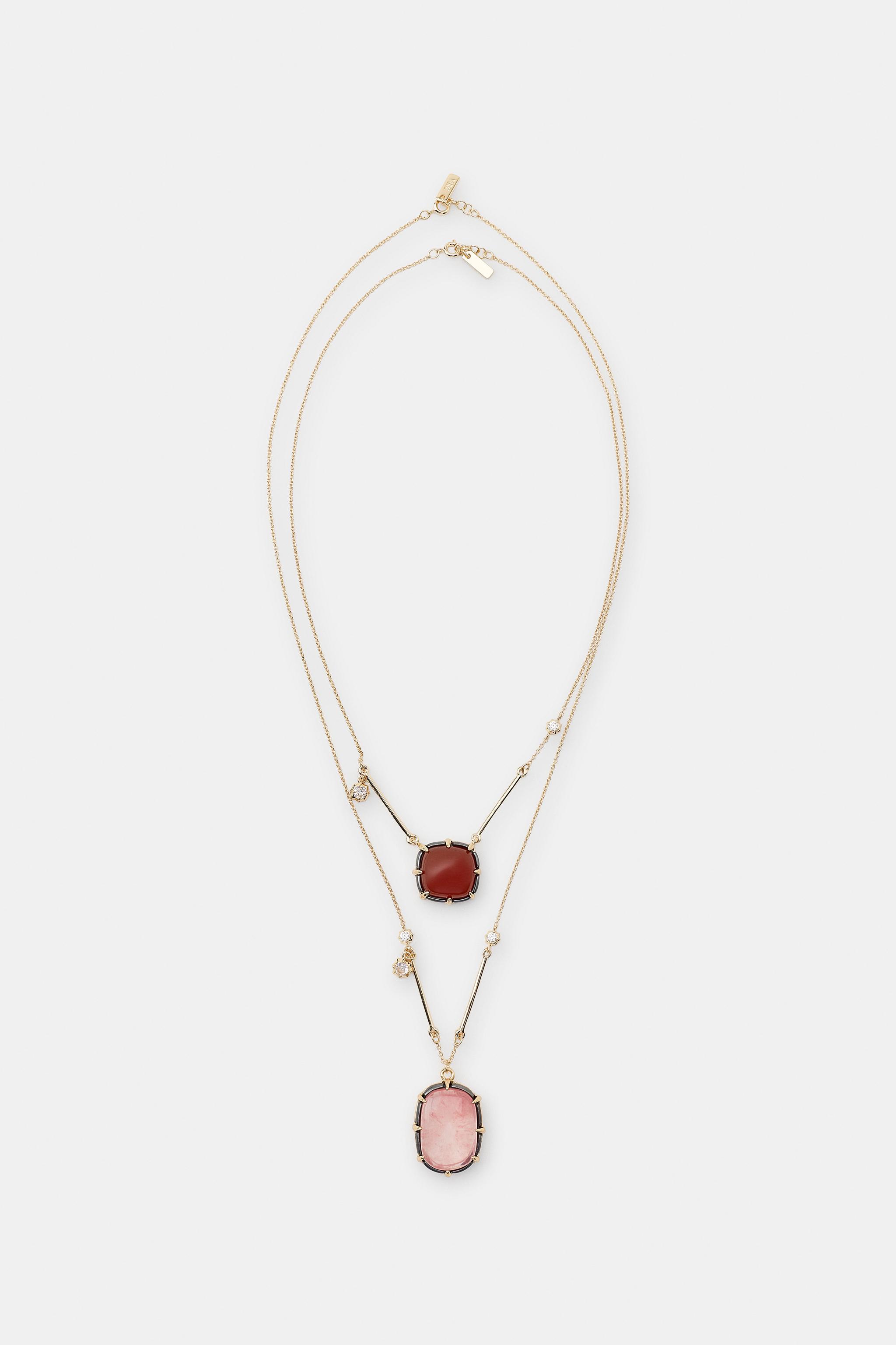 PACK OF STONE NECKLACES