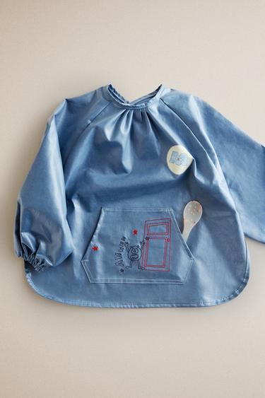 KIDS' MONSTERS, INC. ©DISNEY/PIXAR BIB WITH SLEEVES - Blue by Zara - Image 0