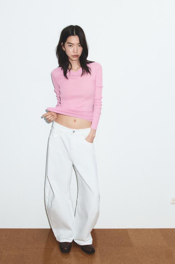 TRF MID-RISE BALLOON JEANS